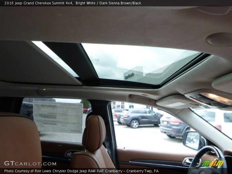 Bright White / Dark Sienna Brown/Black 2016 Jeep Grand Cherokee Summit 4x4
