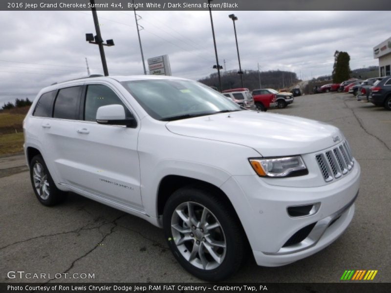 Bright White / Dark Sienna Brown/Black 2016 Jeep Grand Cherokee Summit 4x4