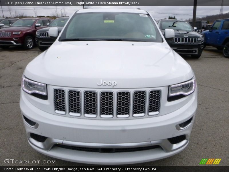 Bright White / Dark Sienna Brown/Black 2016 Jeep Grand Cherokee Summit 4x4