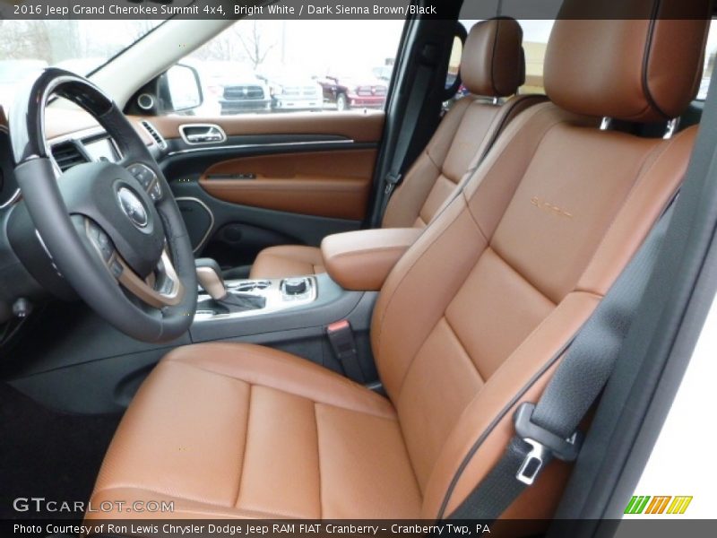 Bright White / Dark Sienna Brown/Black 2016 Jeep Grand Cherokee Summit 4x4