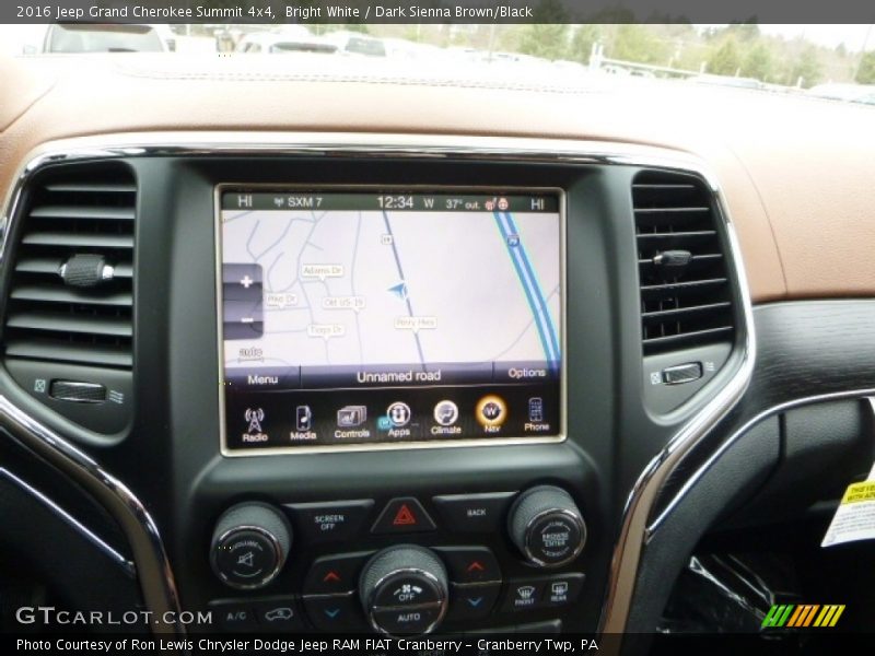 Bright White / Dark Sienna Brown/Black 2016 Jeep Grand Cherokee Summit 4x4