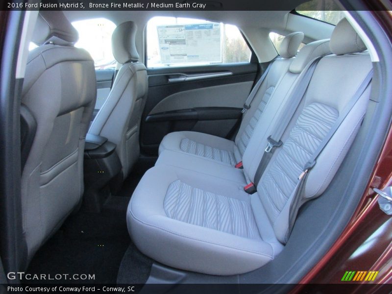Rear Seat of 2016 Fusion Hybrid S