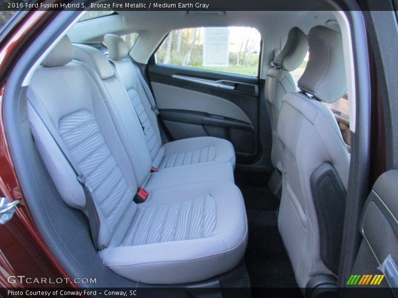 Rear Seat of 2016 Fusion Hybrid S