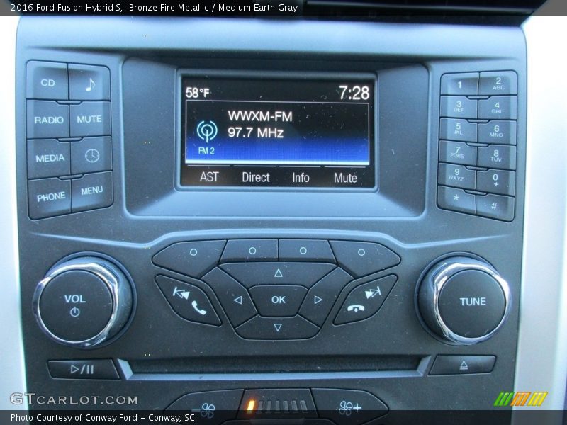 Controls of 2016 Fusion Hybrid S