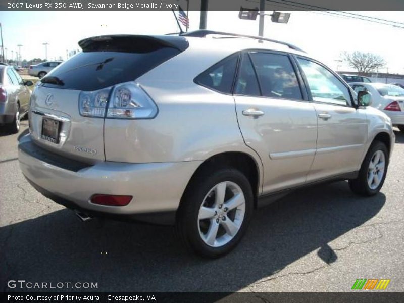 Savannah Beige Metallic / Ivory 2007 Lexus RX 350 AWD