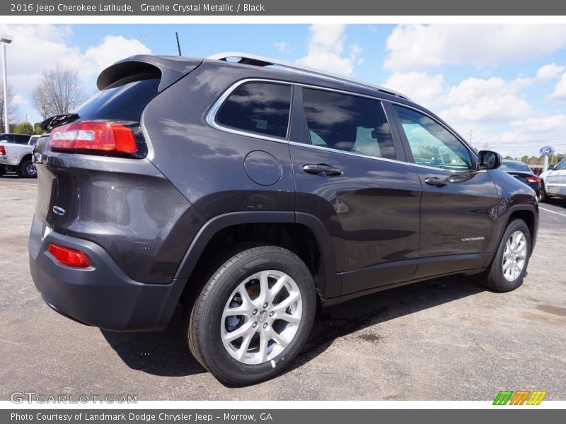 Granite Crystal Metallic / Black 2016 Jeep Cherokee Latitude