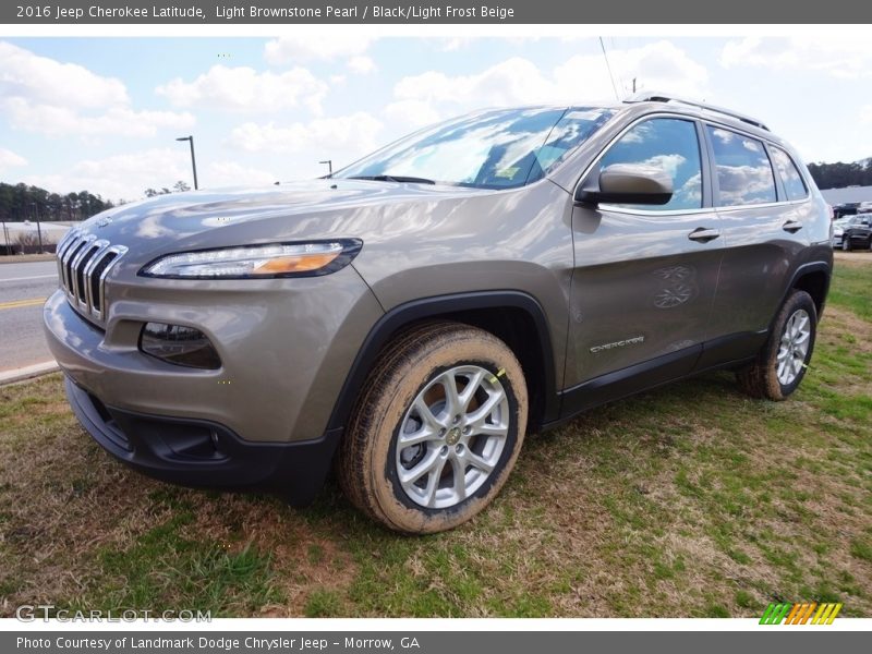 Light Brownstone Pearl / Black/Light Frost Beige 2016 Jeep Cherokee Latitude