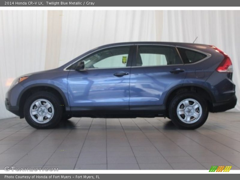 Twilight Blue Metallic / Gray 2014 Honda CR-V LX