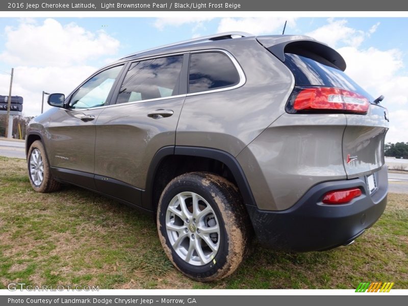Light Brownstone Pearl / Black/Light Frost Beige 2016 Jeep Cherokee Latitude