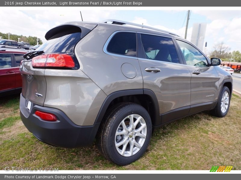 Light Brownstone Pearl / Black/Light Frost Beige 2016 Jeep Cherokee Latitude