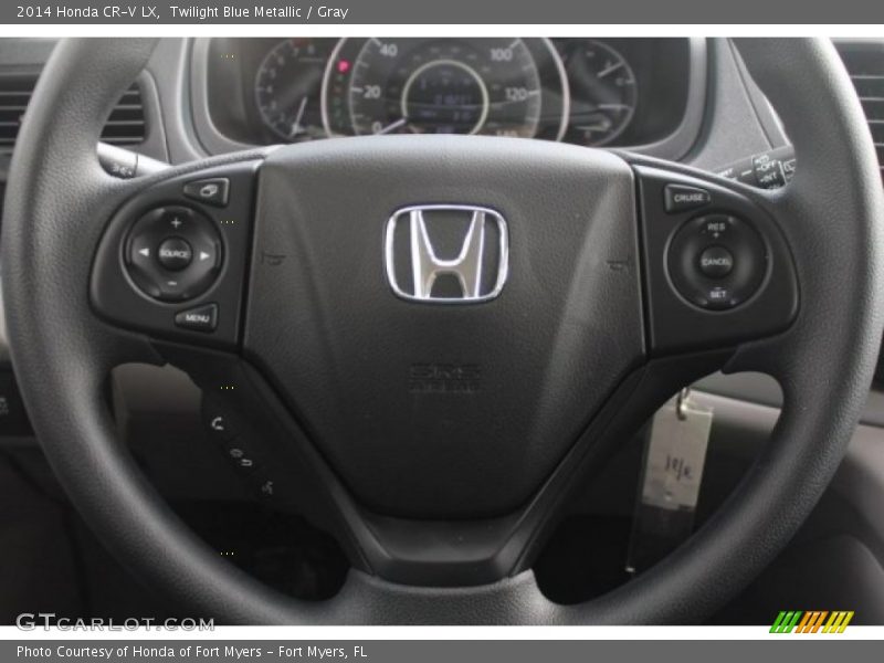 Twilight Blue Metallic / Gray 2014 Honda CR-V LX