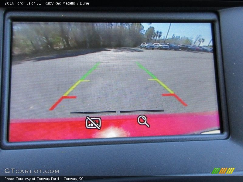 Ruby Red Metallic / Dune 2016 Ford Fusion SE