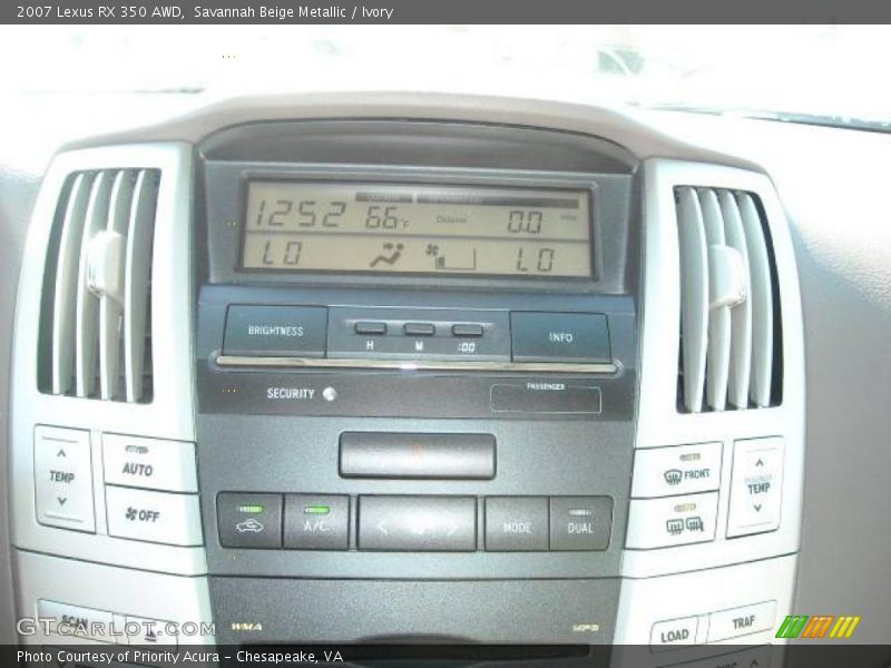 Savannah Beige Metallic / Ivory 2007 Lexus RX 350 AWD