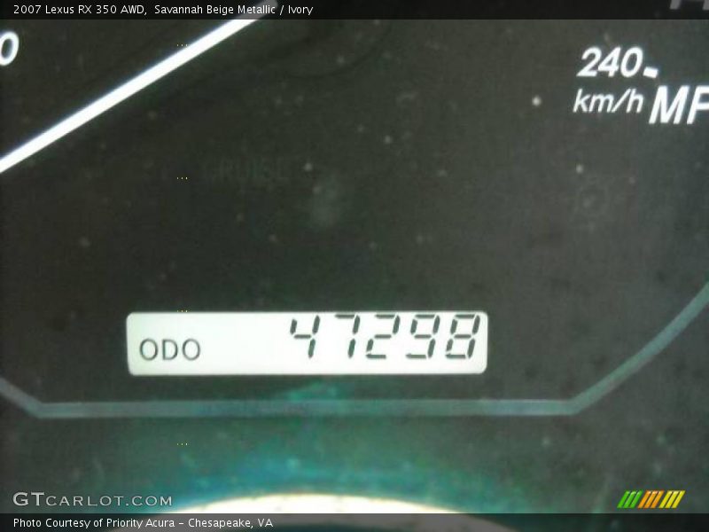 Savannah Beige Metallic / Ivory 2007 Lexus RX 350 AWD