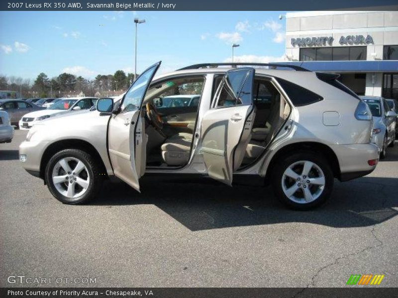 Savannah Beige Metallic / Ivory 2007 Lexus RX 350 AWD