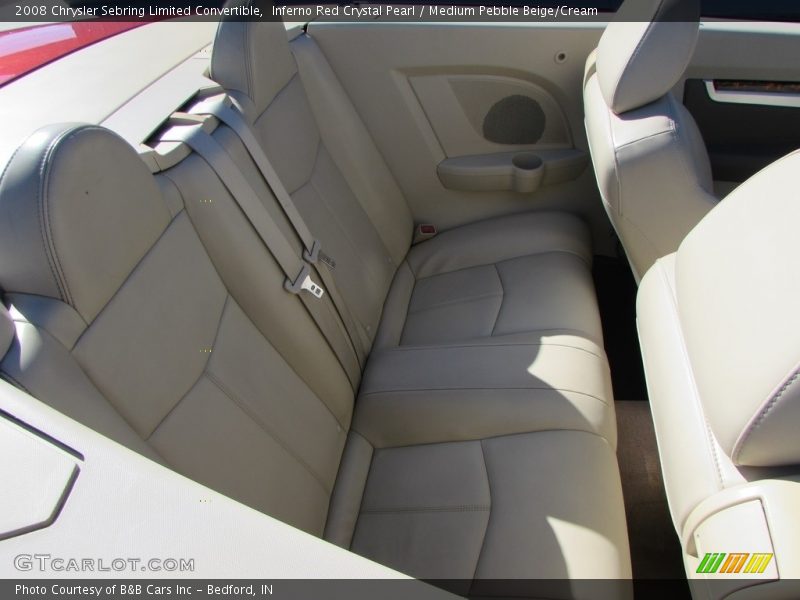 Inferno Red Crystal Pearl / Medium Pebble Beige/Cream 2008 Chrysler Sebring Limited Convertible