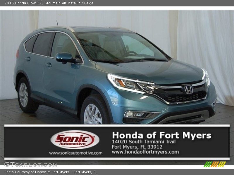 Mountain Air Metallic / Beige 2016 Honda CR-V EX