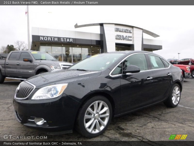 Carbon Black Metallic / Medium Titanium 2013 Buick Verano FWD