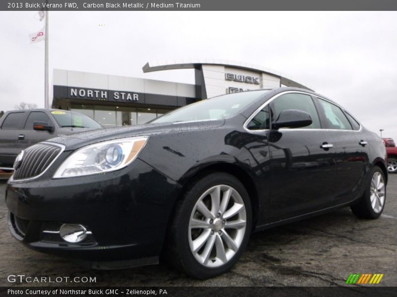 Carbon Black Metallic / Medium Titanium 2013 Buick Verano FWD