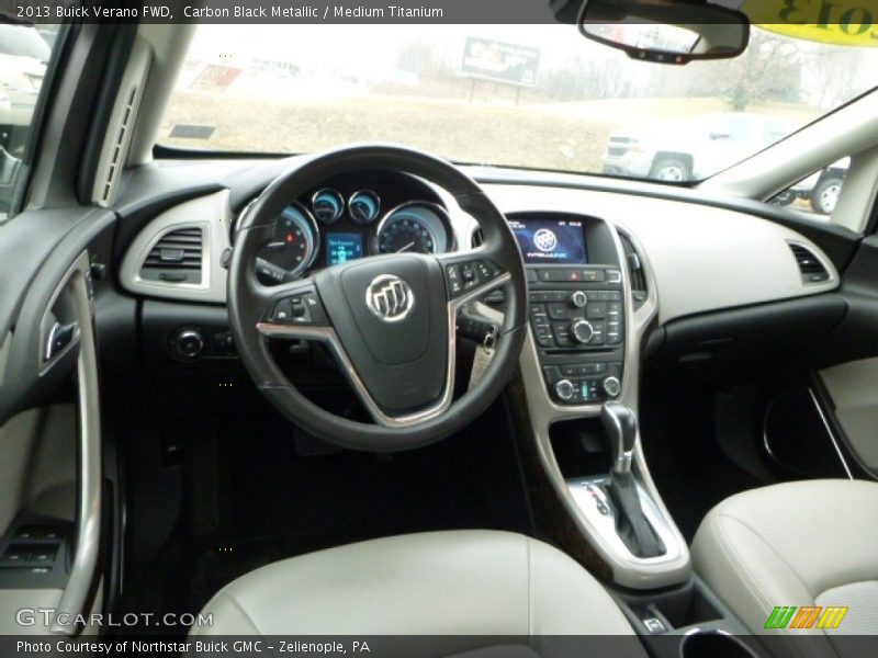 Carbon Black Metallic / Medium Titanium 2013 Buick Verano FWD