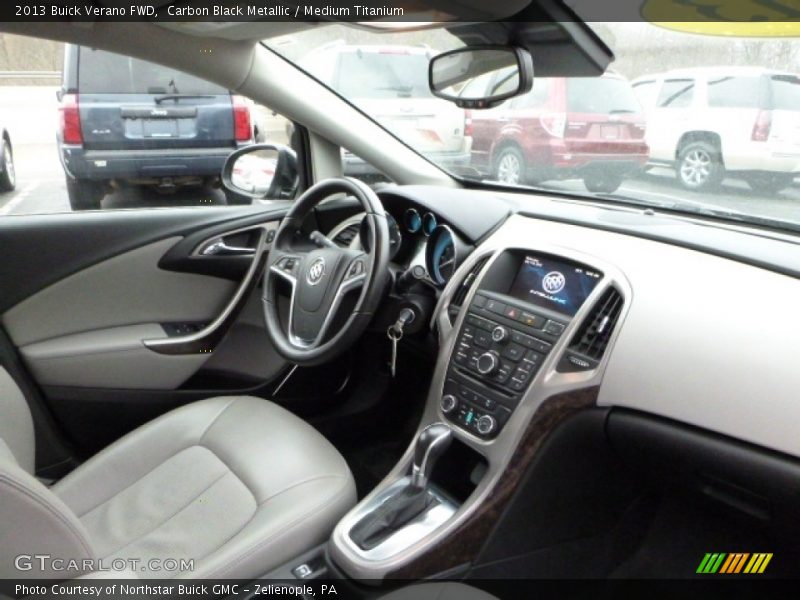 Carbon Black Metallic / Medium Titanium 2013 Buick Verano FWD