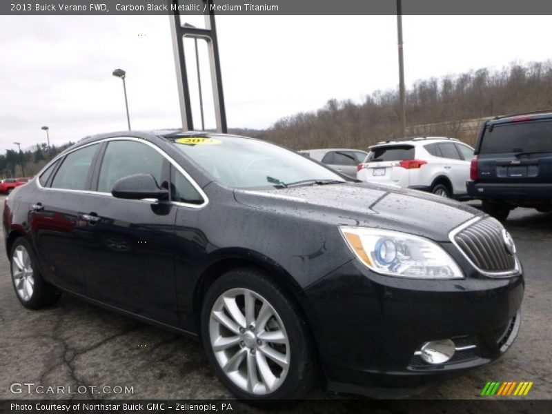 Carbon Black Metallic / Medium Titanium 2013 Buick Verano FWD