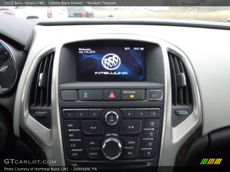 Carbon Black Metallic / Medium Titanium 2013 Buick Verano FWD
