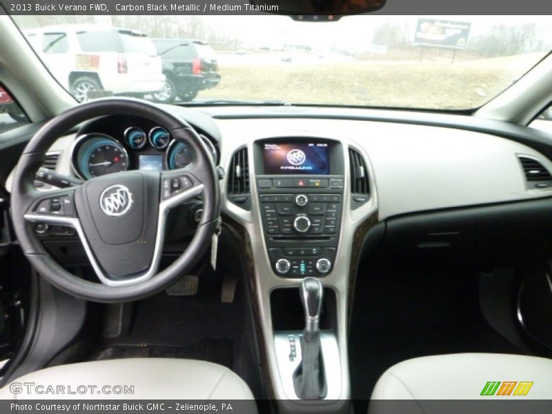 Carbon Black Metallic / Medium Titanium 2013 Buick Verano FWD