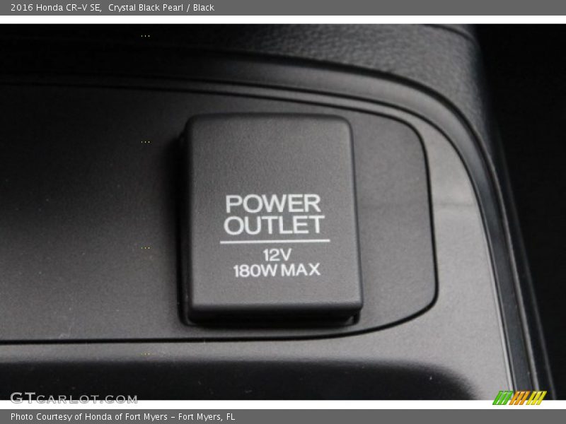 Crystal Black Pearl / Black 2016 Honda CR-V SE