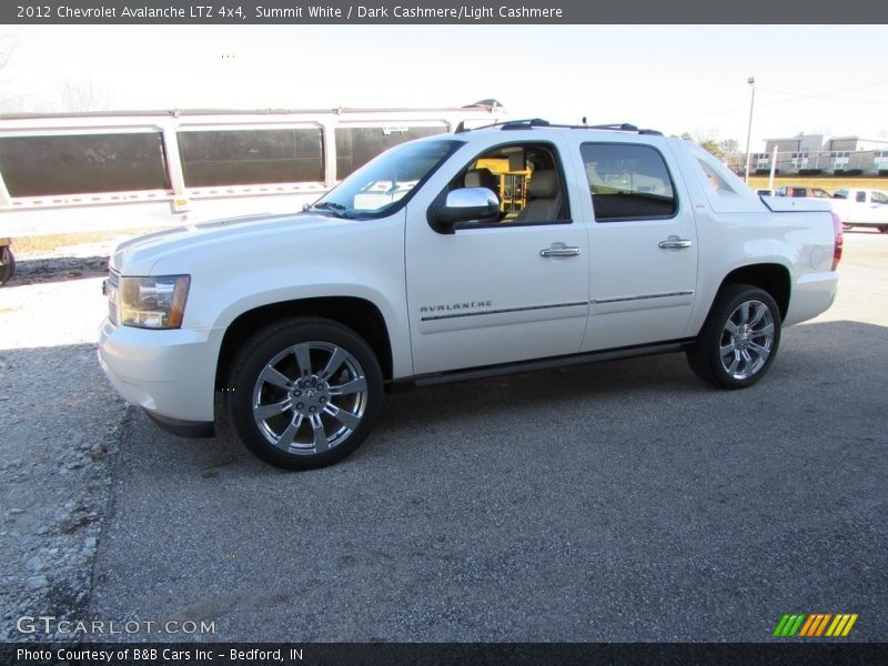 Summit White / Dark Cashmere/Light Cashmere 2012 Chevrolet Avalanche LTZ 4x4