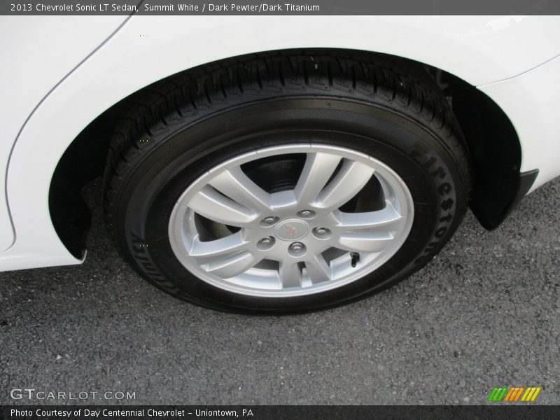 Summit White / Dark Pewter/Dark Titanium 2013 Chevrolet Sonic LT Sedan
