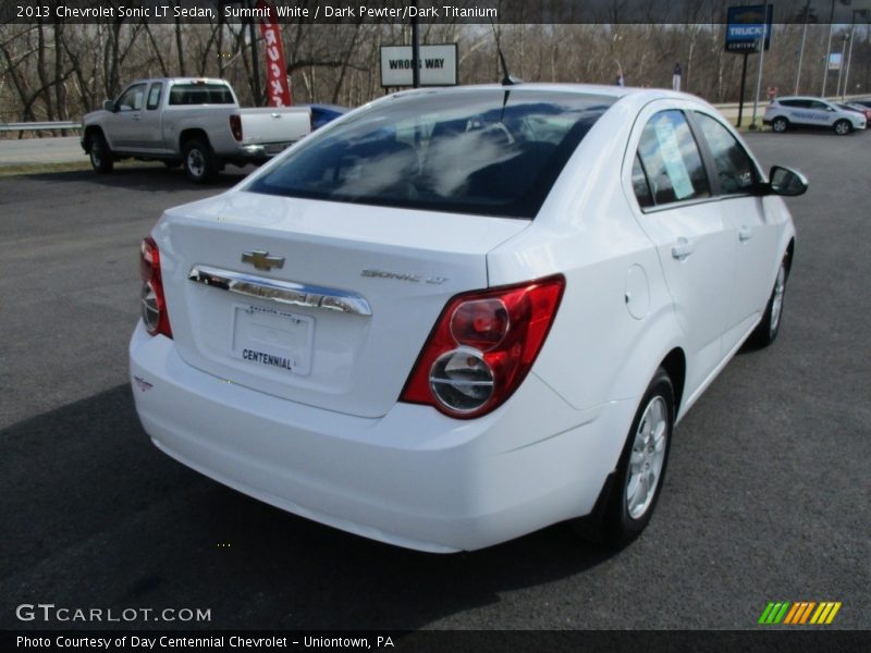 Summit White / Dark Pewter/Dark Titanium 2013 Chevrolet Sonic LT Sedan
