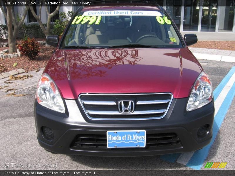 Redondo Red Pearl / Ivory 2006 Honda CR-V LX