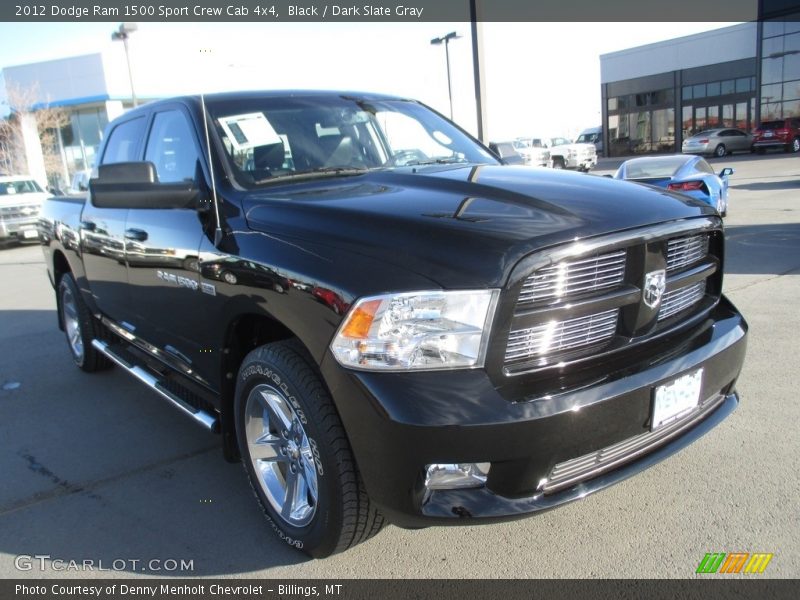 Black / Dark Slate Gray 2012 Dodge Ram 1500 Sport Crew Cab 4x4