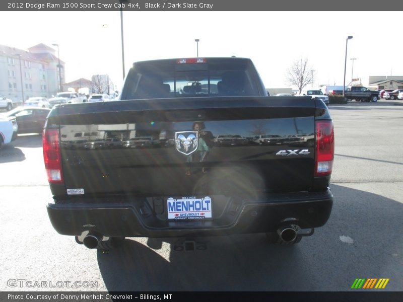 Black / Dark Slate Gray 2012 Dodge Ram 1500 Sport Crew Cab 4x4