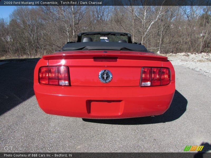 Torch Red / Dark Charcoal 2009 Ford Mustang V6 Convertible
