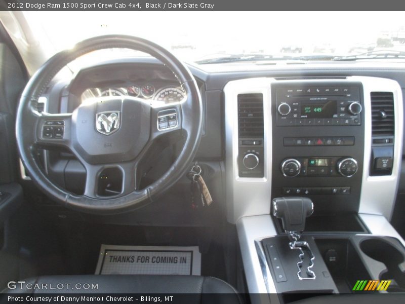 Black / Dark Slate Gray 2012 Dodge Ram 1500 Sport Crew Cab 4x4