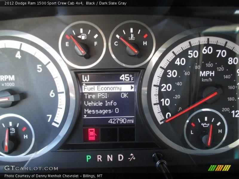 Black / Dark Slate Gray 2012 Dodge Ram 1500 Sport Crew Cab 4x4