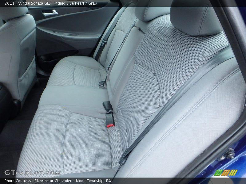 Indigo Blue Pearl / Gray 2011 Hyundai Sonata GLS