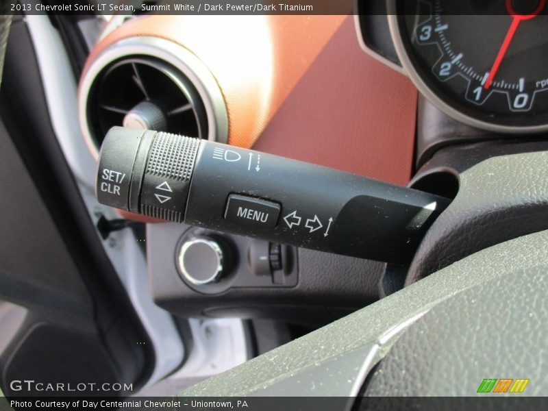 Summit White / Dark Pewter/Dark Titanium 2013 Chevrolet Sonic LT Sedan