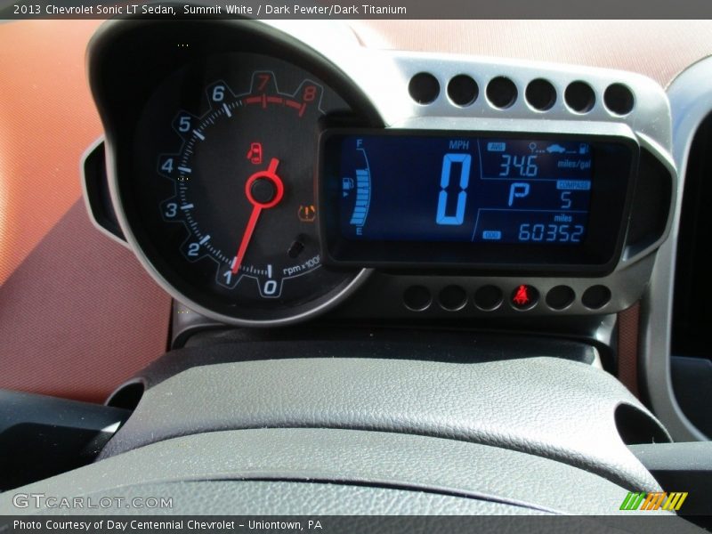 Summit White / Dark Pewter/Dark Titanium 2013 Chevrolet Sonic LT Sedan