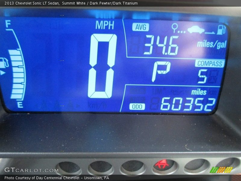 Summit White / Dark Pewter/Dark Titanium 2013 Chevrolet Sonic LT Sedan
