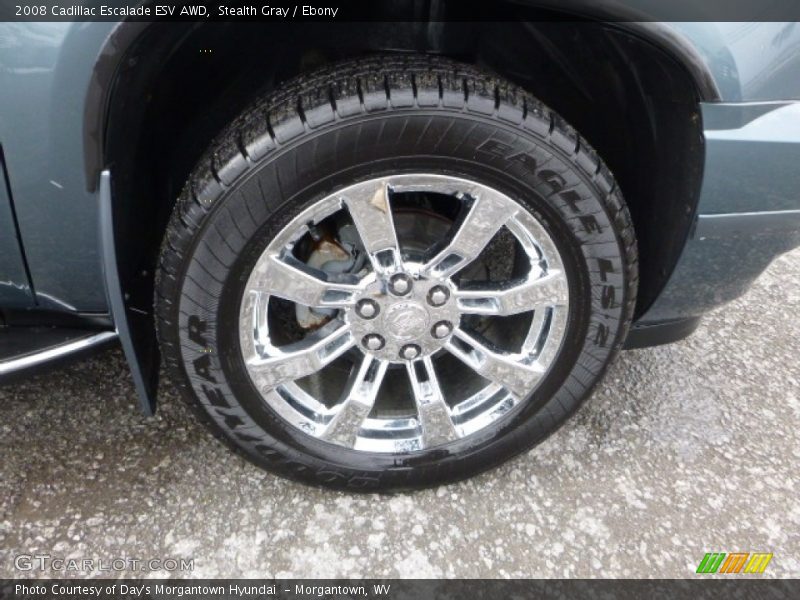 Stealth Gray / Ebony 2008 Cadillac Escalade ESV AWD