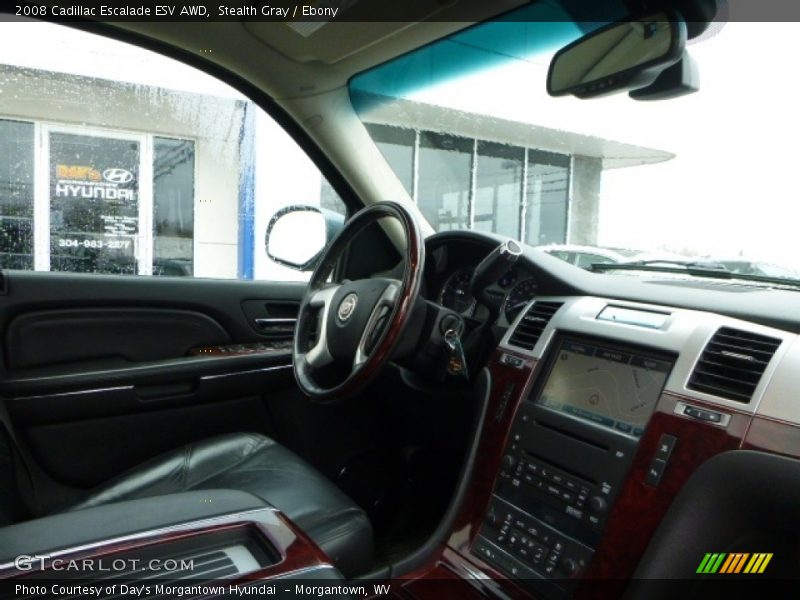Stealth Gray / Ebony 2008 Cadillac Escalade ESV AWD