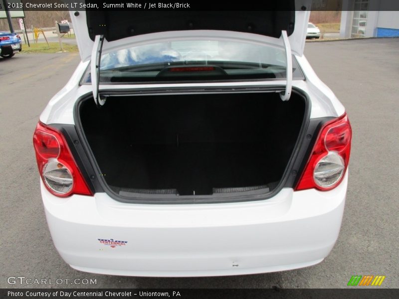 Summit White / Jet Black/Brick 2013 Chevrolet Sonic LT Sedan