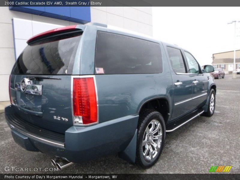 Stealth Gray / Ebony 2008 Cadillac Escalade ESV AWD