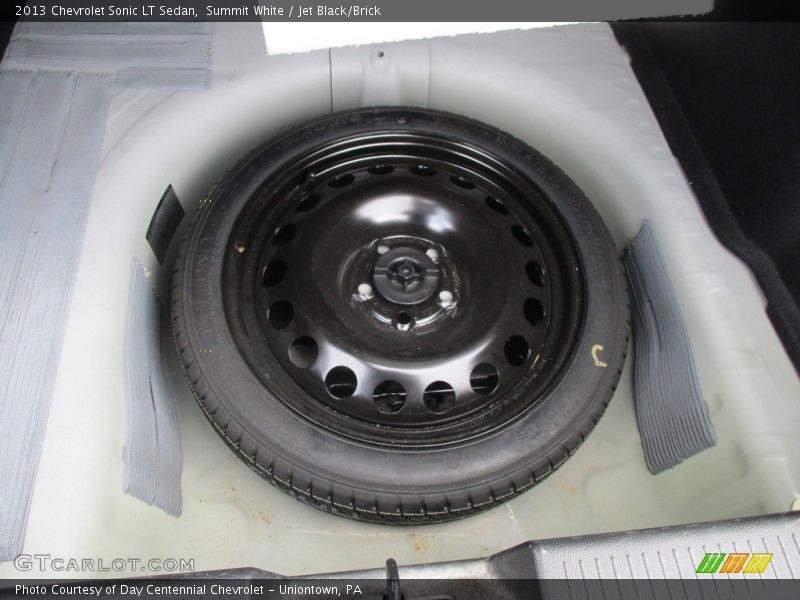 Summit White / Jet Black/Brick 2013 Chevrolet Sonic LT Sedan