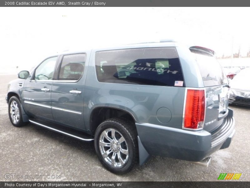 Stealth Gray / Ebony 2008 Cadillac Escalade ESV AWD