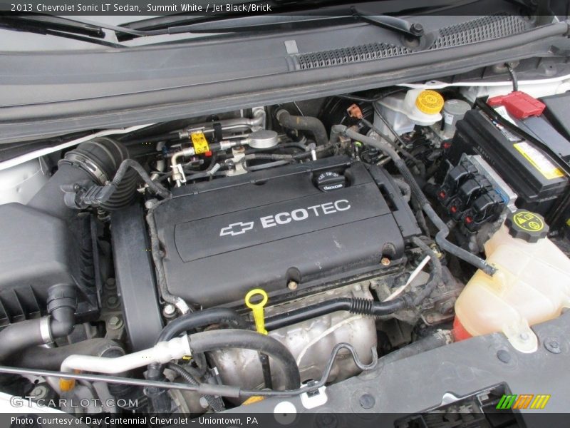 Summit White / Jet Black/Brick 2013 Chevrolet Sonic LT Sedan