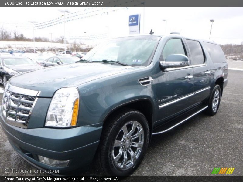 Stealth Gray / Ebony 2008 Cadillac Escalade ESV AWD